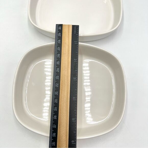 Set 2 Pfaltzgraff American Airlines 430 AA 73D1095 White 1st Class Serve Dishes - Picture 6 of 7